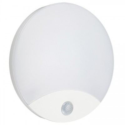 Φωτιστικό Απλίκα LED 15W 230V 1200lm 4000K Λευκή IP44 με Ανιχνευτή Κίνησης 99DS214/WH